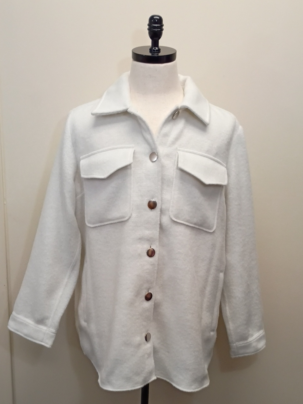 Express White Utility Shirt Jacket Size XLT NWT